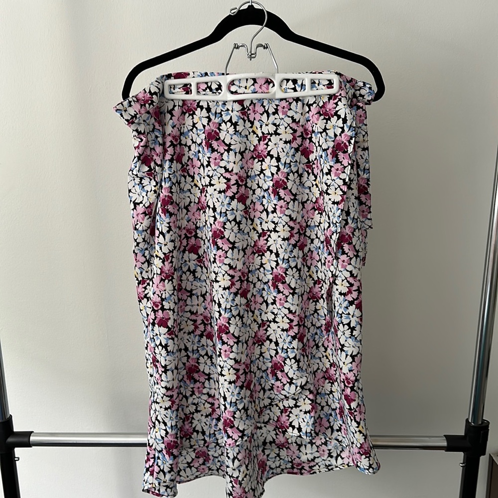 Flower wrap skirt